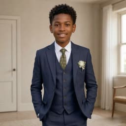 Linen 3 Pieces Beach Wedding Boy Suits Prom Classic Light Wear For Kids Outdoor Garden Elegant Family Summer Celebrations