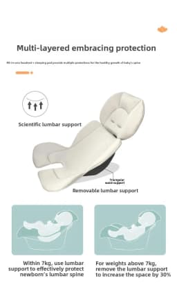 Babyfond Baby Basket Infant Car Seat, Portable Newborn Safety Carrycot Carrier for Outdoor Travel