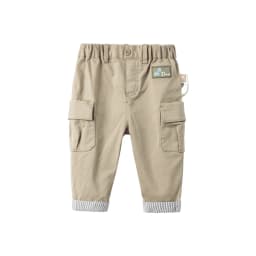 DBS16289 dave bella spring baby boys fashion cartoon pockets pants children full length kids pants infant toddler trousers