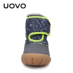 UOVO 2026 Snow Boots Kids Winter Footwear Boys and Girls Fashion Warm Shoes Toddler Size #24-33