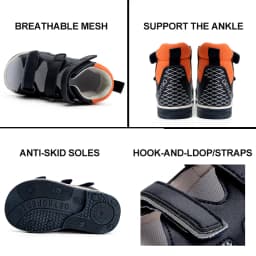 Orthopedic Sandals for Kids and Toddlers, Summer Children's Corrective Shoes for Flat Feet Tiptoe Walking,High-Top Ankle Support