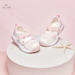 Dave Bella 2025 Summer New Children's Sandals Boys and Girls Mesh Kid Grils Shoes Pink Sports Sandals DB2240841