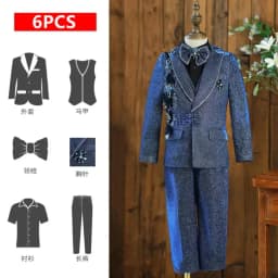 Boys Clearance Clothes Children's Host Performance Suit Boys Blazer Sets Kids Birthday Wedding Formal Party Costume A2973