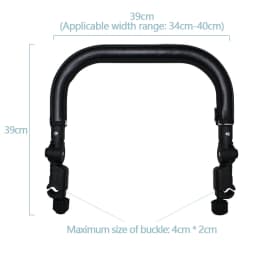 Stroller Bumper Bar Universal Armrest Stroller Accessories Adjustable Handlebar Leather Fit YOYO/YOYA/Cybex 98% Baby Pushchair