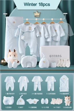 Newborn Baby Clothing 15/17/18/20 Pcs/0-3Months 100%Cotton Kids Clothes Suit Unise Infant Boys Girls Clothing Set Without Box