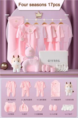 Newborn Baby Clothing 15/17/18/20 Pcs/0-3Months 100%Cotton Kids Clothes Suit Unise Infant Boys Girls Clothing Set Without Box