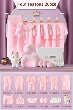 Newborn Baby Clothing 15/17/18/20 Pcs/0-3Months 100%Cotton Kids Clothes Suit Unise Infant Boys Girls Clothing Set Without Box