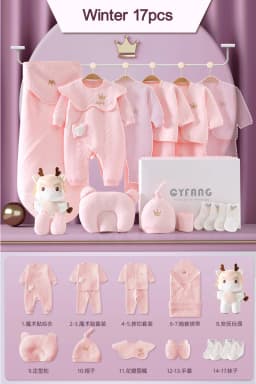 Newborn Baby Clothing 15/17/18/20 Pcs/0-3Months 100%Cotton Kids Clothes Suit Unise Infant Boys Girls Clothing Set Without Box