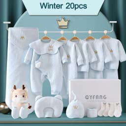 Newborn Baby Clothing 15/17/18/20 Pcs/0-3Months 100%Cotton Kids Clothes Suit Unise Infant Boys Girls Clothing Set Without Box