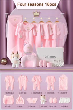 Newborn Baby Clothing 15/17/18/20 Pcs/0-3Months 100%Cotton Kids Clothes Suit Unise Infant Boys Girls Clothing Set Without Box