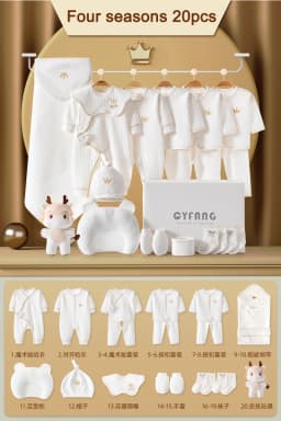 Newborn Baby Clothing 15/17/18/20 Pcs/0-3Months 100%Cotton Kids Clothes Suit Unise Infant Boys Girls Clothing Set Without Box