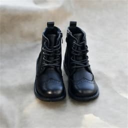 Genuine Leather Children Fashion Boots Autumn Winter Warm Snow Shoes Kids Girls Boys Casual Shoes Top Quality Retro Cowhide Boot