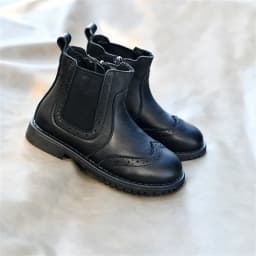 Genuine Leather Children Fashion Boots Autumn Winter Warm Snow Shoes Kids Girls Boys Casual Shoes Top Quality Retro Cowhide Boot