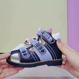 Ortoluckland Kids Boys Sandals Summer Children Orthopedic Shoes Toddler Kindergarten Arch Support Flatfeet Tiptoe Footwear