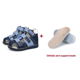 Ortoluckland Kids Boys Sandals Summer Children Orthopedic Shoes Toddler Kindergarten Arch Support Flatfeet Tiptoe Footwear