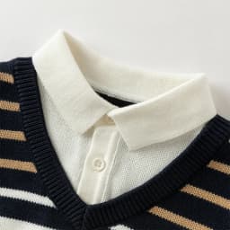 Dave Bella Autumn Winter Sweater for Boys Fake Two Pieces Knitted Sweater Children Outerwear Coat Kids Clothes DB4253907