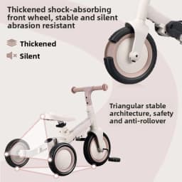 2026 New Children's Tricycle Bicycle Multi-function Trolley Baby Balance Car Scooter Three-in-one Baby Stroller