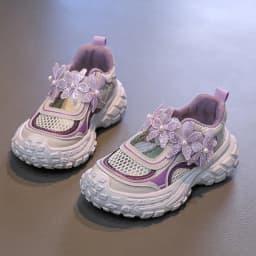 Summer 2025 Girl Sandals Trend New Children's Sports Sandals Mesh Fashion Kids Causal School Running Shoes Breathable Classic