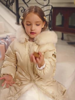 Dave Bella Girls Thicken Down Parka Jacket Children Winter Warm Hooded Down Coats Waterproof Outdoor Outwear Clothes DK4242934