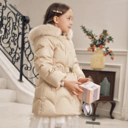 Dave Bella Girls Thicken Down Parka Jacket Children Winter Warm Hooded Down Coats Waterproof Outdoor Outwear Clothes DK4242934