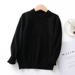 Children's 100% Merino Wool Pullover Sweater Autumn Winter Boys Girls O-neck Soild Basic Long Sleeve Cashmere Sweater Thick Warm