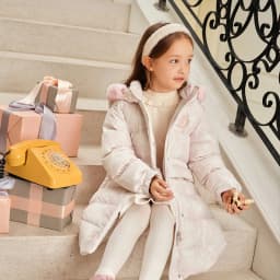 Dave Bella Girls Thicken Down Parka Jacket Children Winter Warm Hooded Down Coats Waterproof Outdoor Outwear Clothes DK4242930