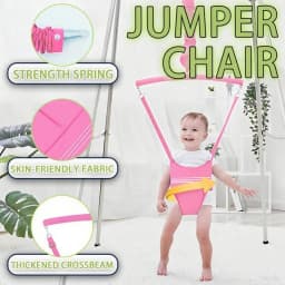 New Safety Jumper Adjustable Strap Lifting Belt Jumping Chair Early Education Doorway Jumper Toddler Unisex