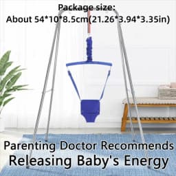 New Safety Jumper Adjustable Strap Lifting Belt Jumping Chair Early Education Doorway Jumper Toddler Unisex