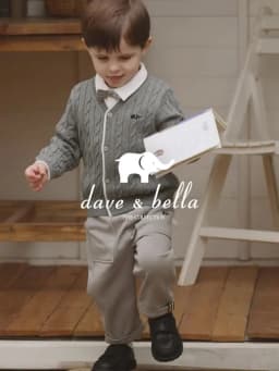 Dave Bella Children Cardigan Sweater Autumn Spring Boys Cotton Coat Girl Casual Knitted Sweater Outerwear Kids Clothes DB1261054