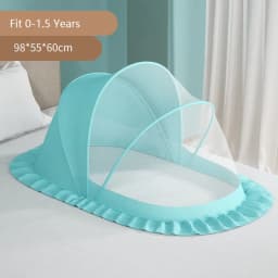 Summer Mosquito Net Baby Canopy Bed Net Stand Infant Cot Dome Mosquito Netting Hanging Bed Curtain Support Foldable Crib Tent