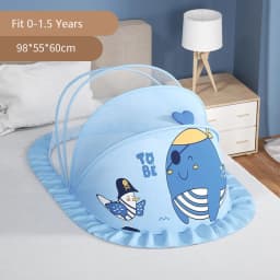 Summer Mosquito Net Baby Canopy Bed Net Stand Infant Cot Dome Mosquito Netting Hanging Bed Curtain Support Foldable Crib Tent