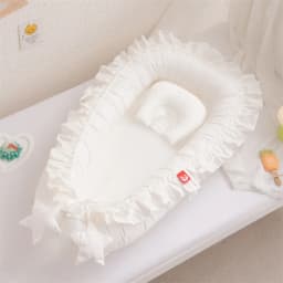 Newborn Bed for Breastfeeding Sleep Baby Cribs Portable Baby Nest 0-18 Months Detachable Anti-Rollover Bassinet with Cooling Mat
