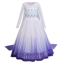 Disney Frozen Snow Queen Elsa Anna Girls Cosplay Mesh Princess Dress Kids Halloween Carnival Party Birthday Frock Ball Vestidos