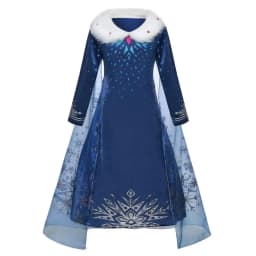 Disney Frozen Snow Queen Elsa Anna Girls Cosplay Mesh Princess Dress Kids Halloween Carnival Party Birthday Frock Ball Vestidos