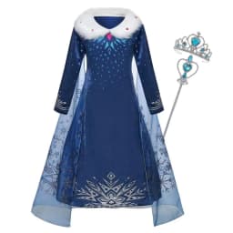 Disney Frozen Snow Queen Elsa Anna Girls Cosplay Mesh Princess Dress Kids Halloween Carnival Party Birthday Frock Ball Vestidos