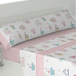 Summer Children's Sheet Set – 3 Pieces 48% Cotton, 52% Polyester – Soft and Cool – Various Designs Available