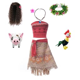 Muababy Moana Style Island Princess Dress for Girls Tropical Birthday Party Costume Kids Toddler Holiday Outfit 2-8Y Vestido