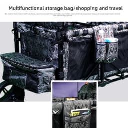 Four-seat Stroller, Can Be Used for Sitting or Reclining Baby Strollers, Suitable for Outings with Your Child.