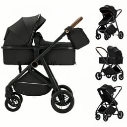 B.Childhood 2 in 1 Baby Pram Spacious Interior, with Large Storage Basket Stroller, Adjustable Handlebar for Family Outings