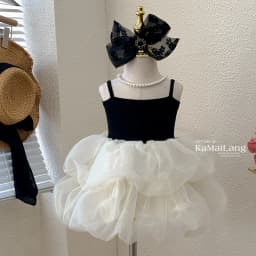 Girls dress summer new foreign style hot girl birthday skirt suspender princess dress