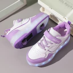 2 Wheel Roller Skate Shoes Kids Boys Girls Flashing Light Shoes LED Light Luminous Children Sneakers Outdoor Casual Shoes Sports