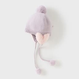 Dave Bella Girls Hat Winter Autumn Baby Kids Cute Ear Protection Soft Thickened Cap Newborn Bonnet Children Casual Hat DB4254068