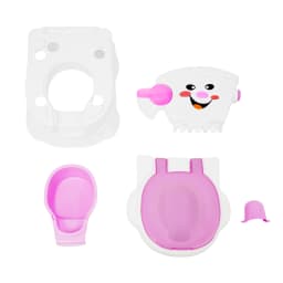 3-in-1 Children's Potty Training Toilet Simulation Smiling Face Kids Toilet with Toilet Paper Holder Removable Ergonomic Toilet