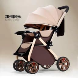 Babyfond Stroller Can Sit and Lie Down High Landscape Lightweight One-click Folding Two-way Stroller Children's Stroller