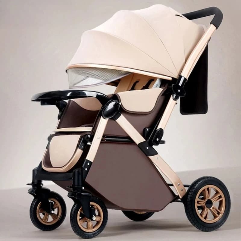 Babyfond Stroller Can Sit and Lie Down High Landscape Lightweight One-click Folding Two-way Stroller Children's Stroller