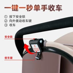 Babyfond Stroller Can Sit and Lie Down High Landscape Lightweight One-click Folding Two-way Stroller Children's Stroller