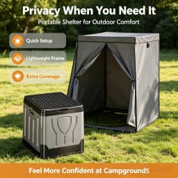 Portable Outdoor Toilet Camping Potty Car Emergency Toilet Foldable Sturdy Commode for RV Hiking Self‑Drive Outdoor Use Adults