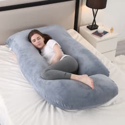 PANGDUBE G Shaped Pregnancy Pillow, Full Body Maternity Pillow for Sleeping, 3.2KG Thick Cotton, Support for Back, Belly, Hips, Removal Washable Cover, Pregnancy Must Haves for Pregnant Women