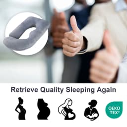 PANGDUBE G Shaped Pregnancy Pillow, Full Body Maternity Pillow for Sleeping, 3.2KG Thick Cotton, Support for Back, Belly, Hips, Removal Washable Cover, Pregnancy Must Haves for Pregnant Women
