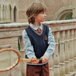Dave Bella Autumn Spring Sleeveless Sweater Vest for Boys Kids Knitted Sweater Outerwear Children Vest Clothes DK3263442